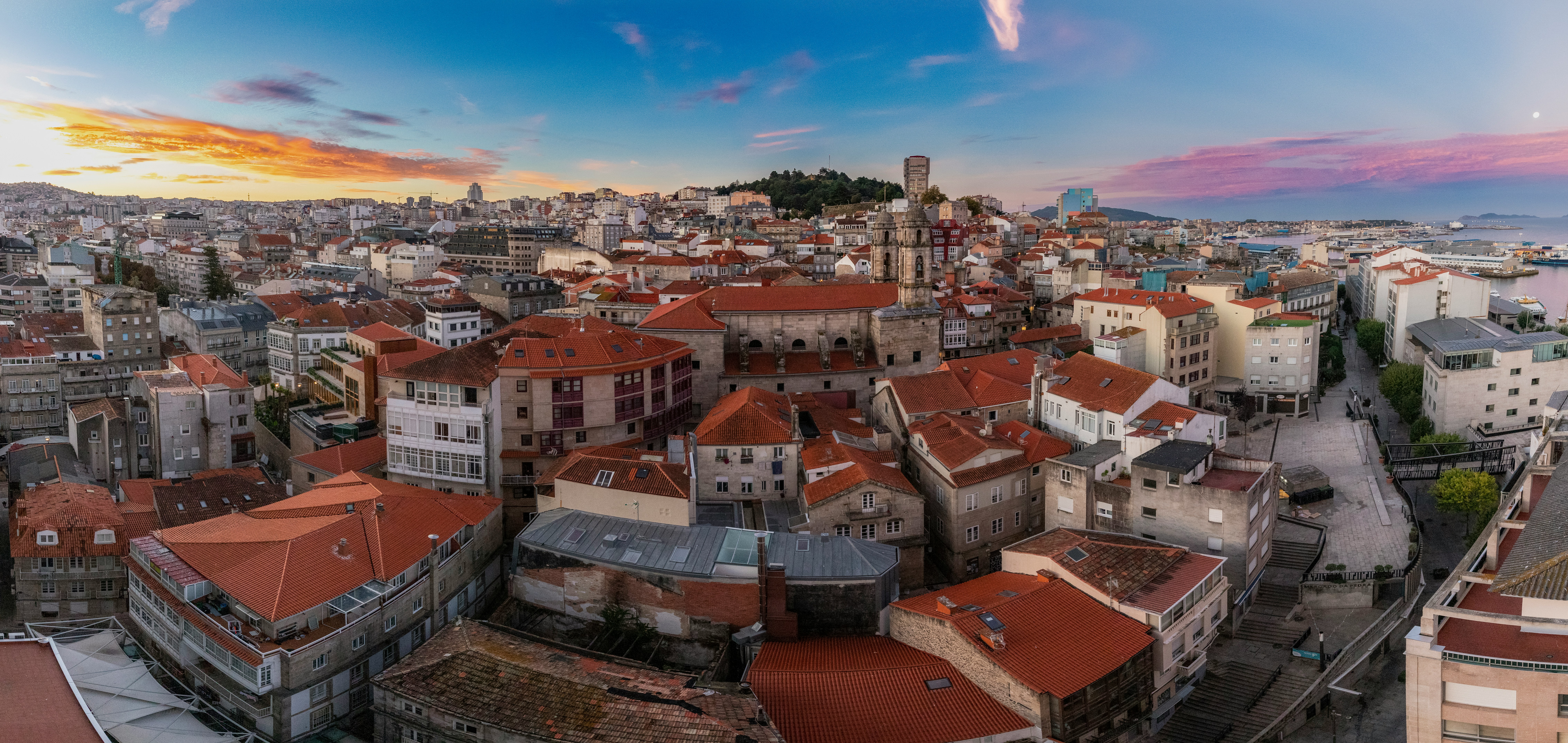 Vista aérea de la ciudad de Vigo